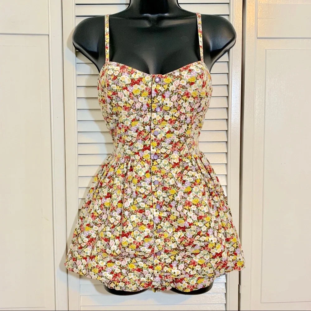 Floral Mini Romper - Picture 1 of 4